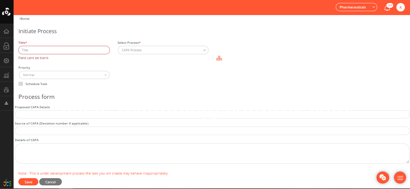QMS Screenshots